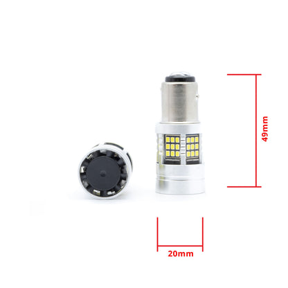LED-lampa för bil – P21/5W – BAY15d – 6000K – 54 LED – SMD 2016 – 2-pack