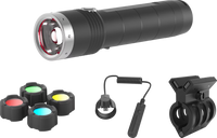 LEDLENSER MT10 COMBO Black – produktbild framifrån | LEDLENSER