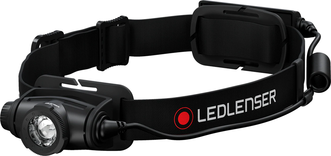 LEDLENSER H5R CORE Black ES – produktbild framifrån | LEDLENSER