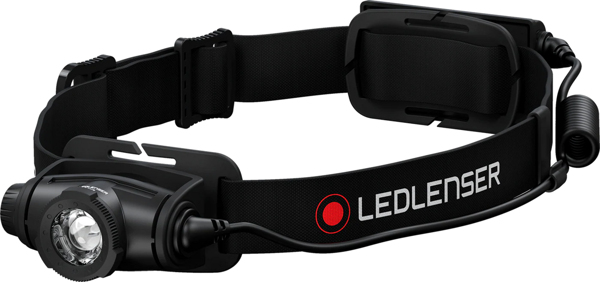 LEDLENSER H5R CORE Black ES – produktbild framifrån | LEDLENSER