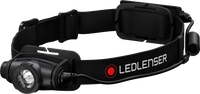 LEDLENSER H5R CORE Black ES – produktbild framifrån | LEDLENSER