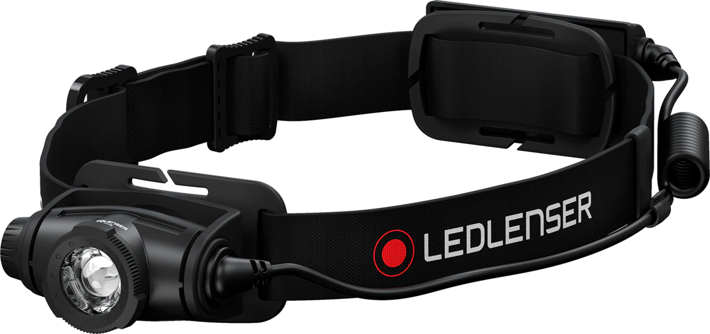 LEDLENSER H5R CORE Black ES – produktbild framifrån | LEDLENSER