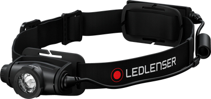 LEDLENSER H5R CORE Black ES – produktbild framifrån | LEDLENSER