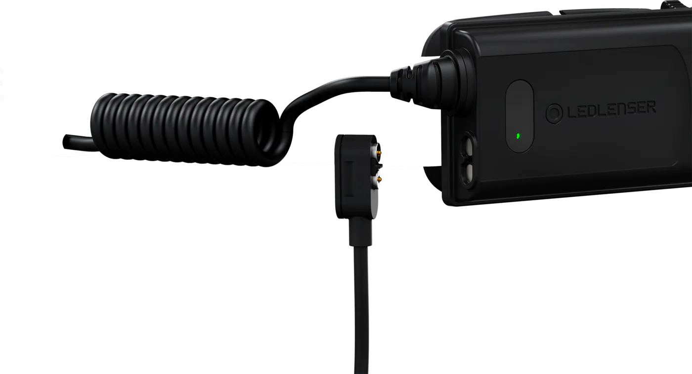 LEDLENSER H5R CORE Black ES – produktvy från sidan | LEDLENSER