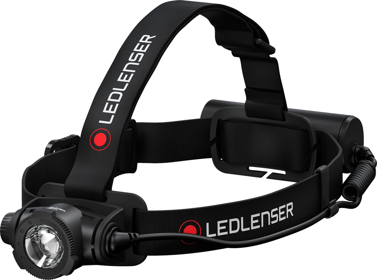 LEDLENSER H7R CORE Black ES – produktbild framifrån | LEDLENSER