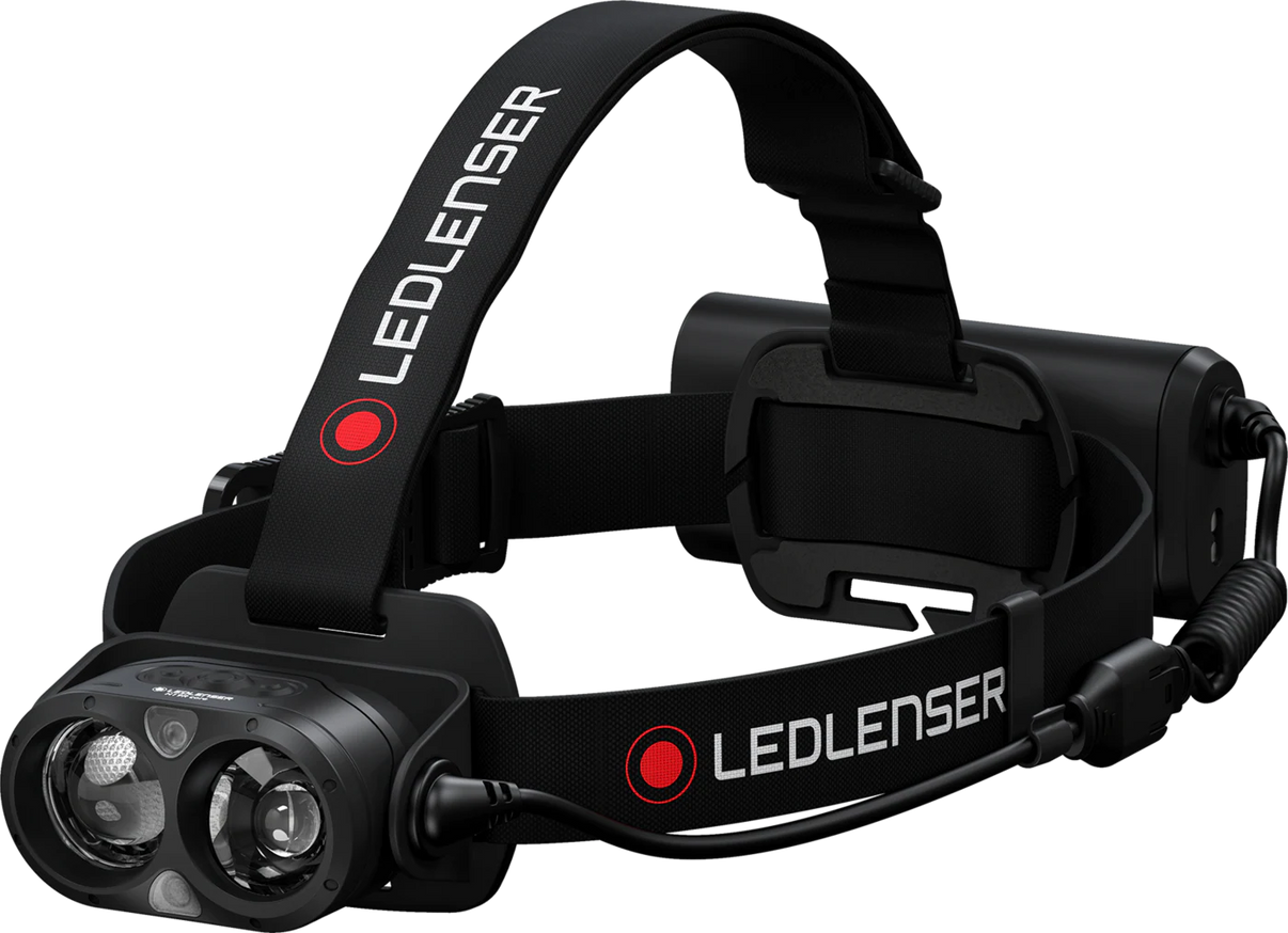 LEDLENSER H19R CORE Black – produktbild framifrån | LEDLENSER