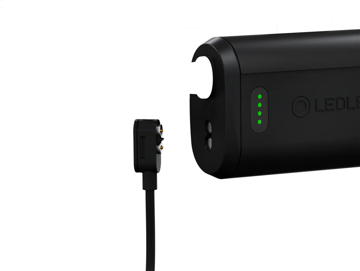 LEDLENSER H19R CORE Black – närbild detaljer | LEDLENSER