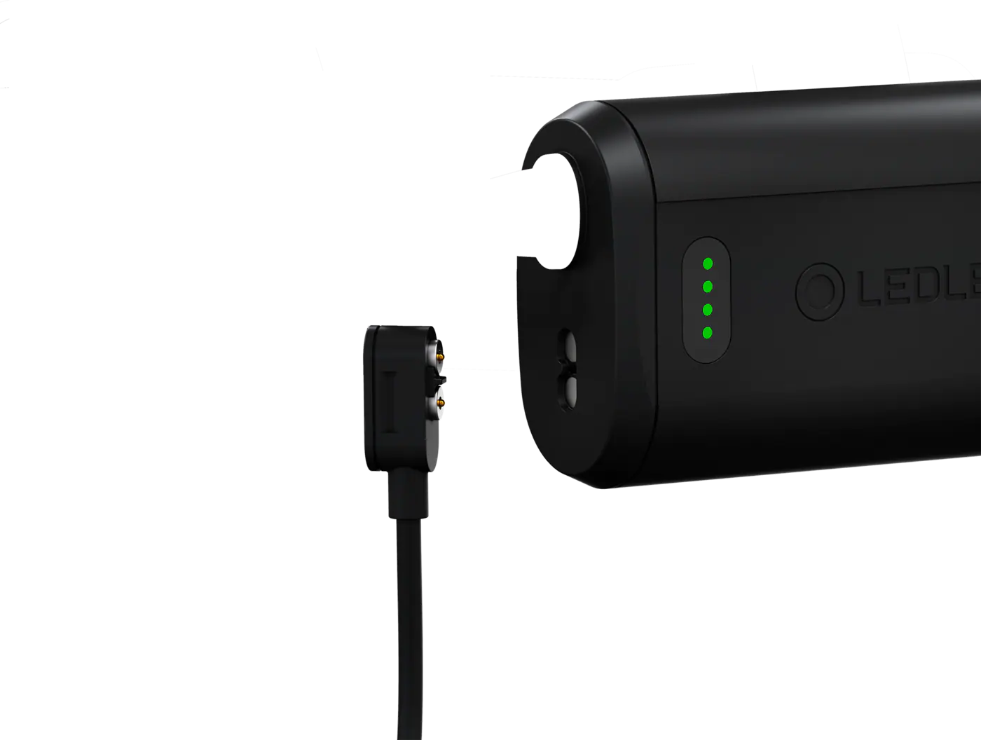 LEDLENSER H19R CORE Black – närbild detaljer | LEDLENSER
