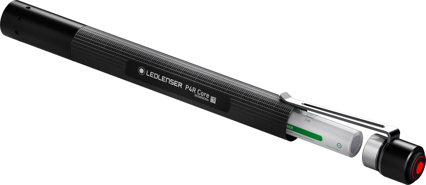 LEDLENSER P4R CORE – närbild detaljer | LEDLENSER