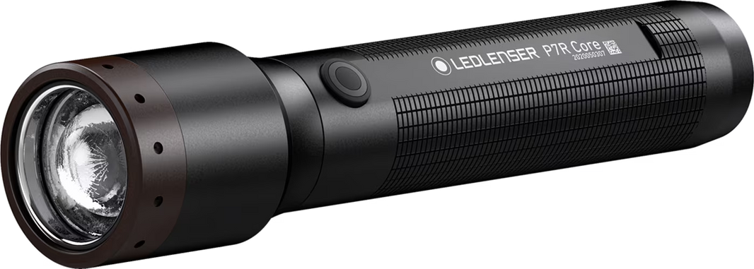LEDLENSER P7R CORE Black ONE – produktbild framifrån | LEDLENSER