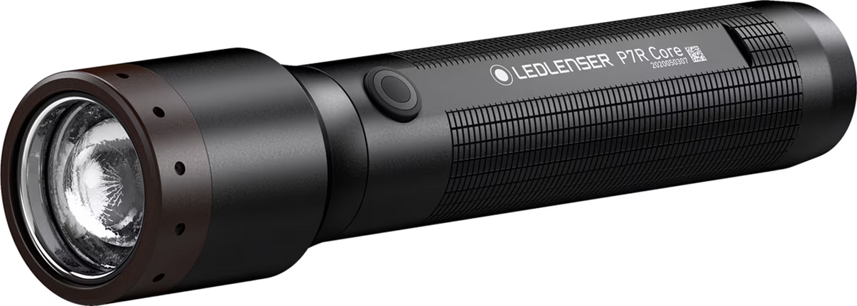 LEDLENSER P7R CORE Black ONE – produktbild framifrån | LEDLENSER