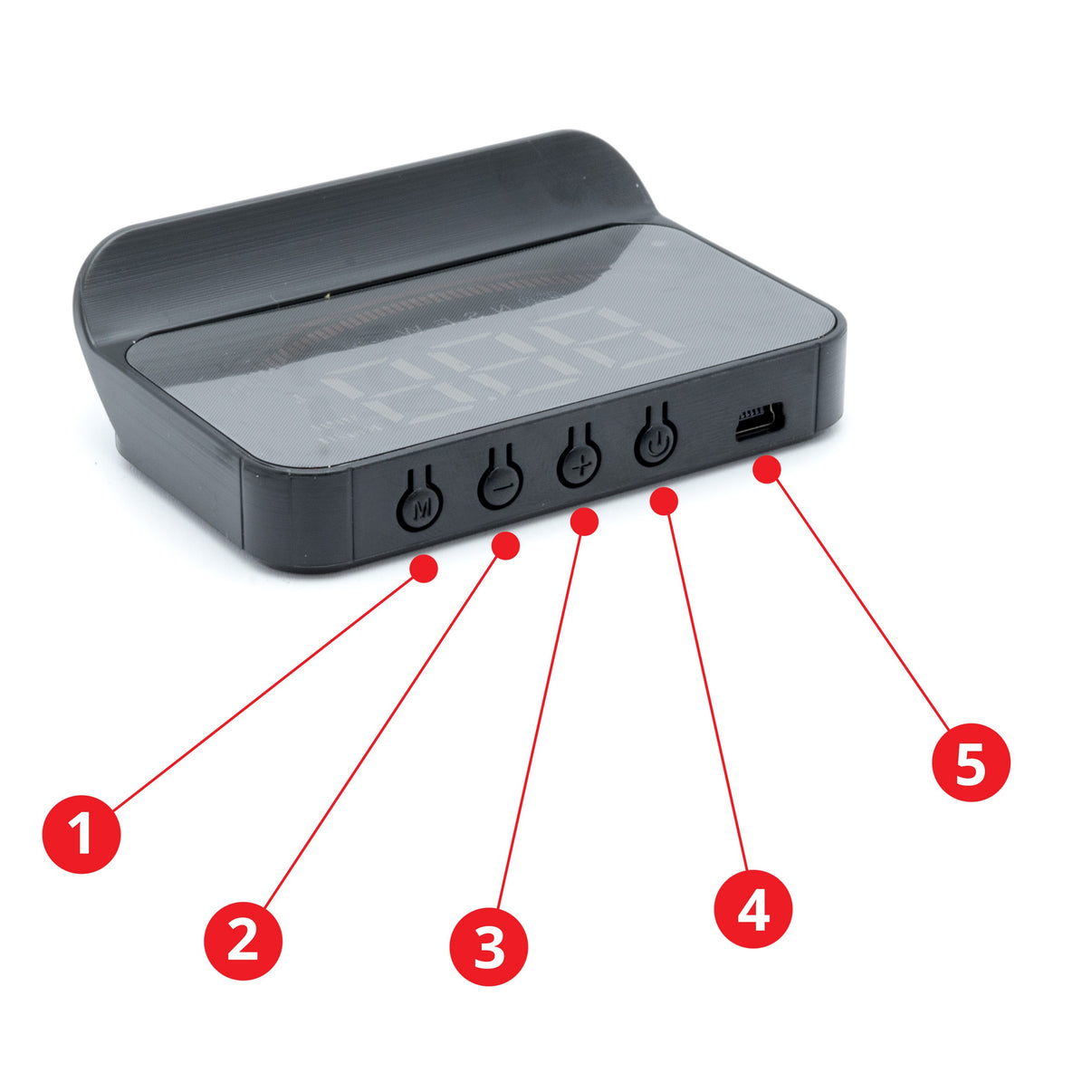 Head-up-display – 9V - 16V – 90 mm