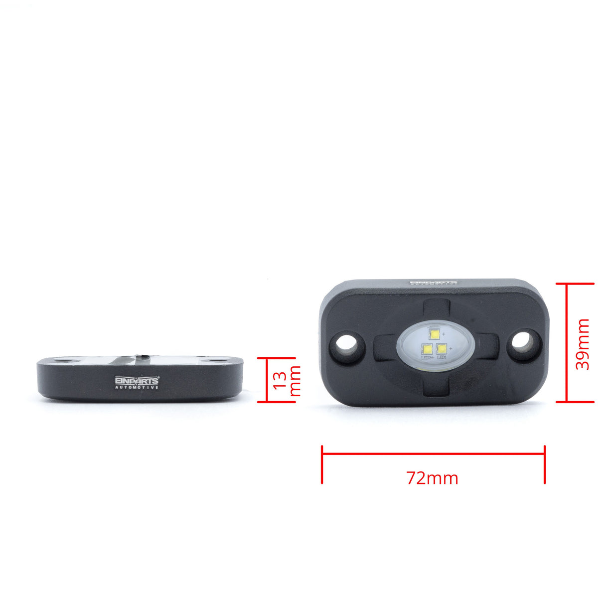 LED-arbetslampa – 15 W – 6000K – 3 LED – 1950 LM – 72mm x 39mm x 13mm