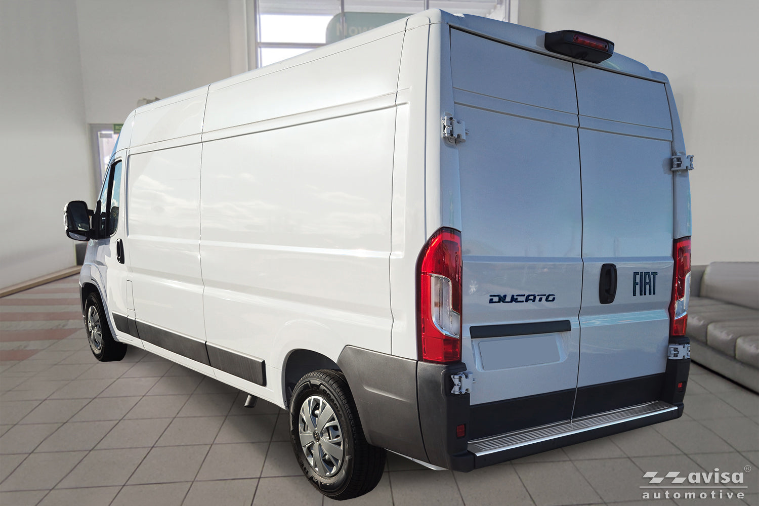 Lastskydd Fiat Ducato III facelift 2023+ / Opel Movano III facelift 2023+ / Toyota Proace Max 2024+ – Silver satin – detaljbild 2