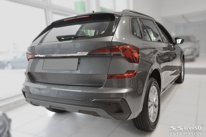 Bakluckelist Skoda Kamiq 2019+24, facelift 24– – Spegelpolerat silver – detaljbild 2