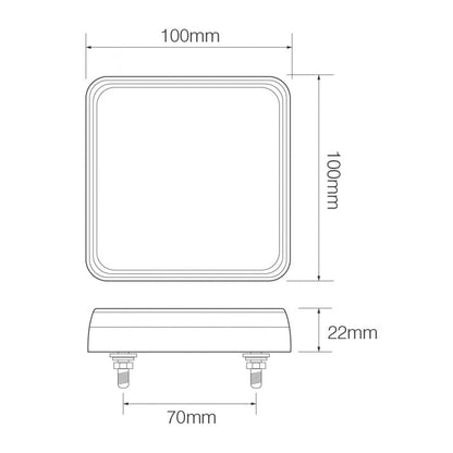 Baklampor 101BAR2 12V – 2 – pack – närbild detaljer | LEA