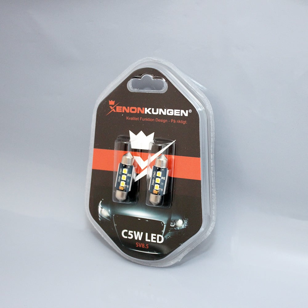 10 – Pack 36mm – C5W LED LED 3SMD 6000K – 12V – produktbild framifrån | Xenonkungen