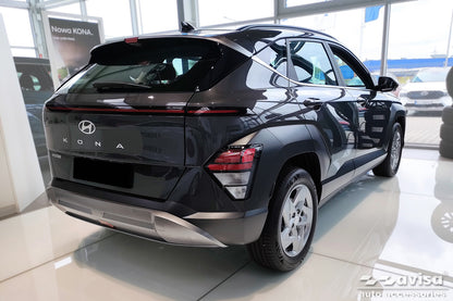 Tröskelskydd Lines Hyundai Kona II 2023+ / MG 3 III 2024+ > / MG ZS II 2024+ > – Silver satin – detaljbild 3