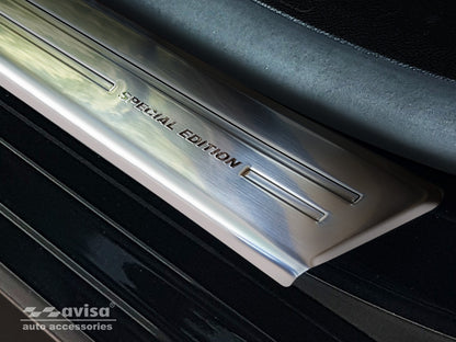 Tröskelskydd Special Edition Citroen Berlingo III 2018–2024, facelift 2024+ m.fl. – Silver satin – detaljbild 3