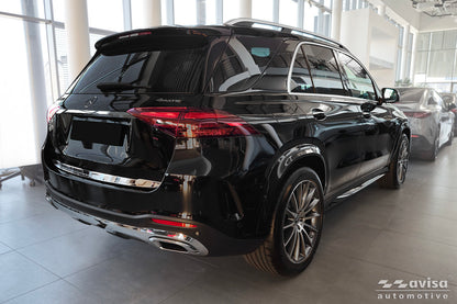 Bakluckelist Mercedes Gle W167 2019–2023 facelift 2023+ – Spegelpolerat silver – detaljbild 2
