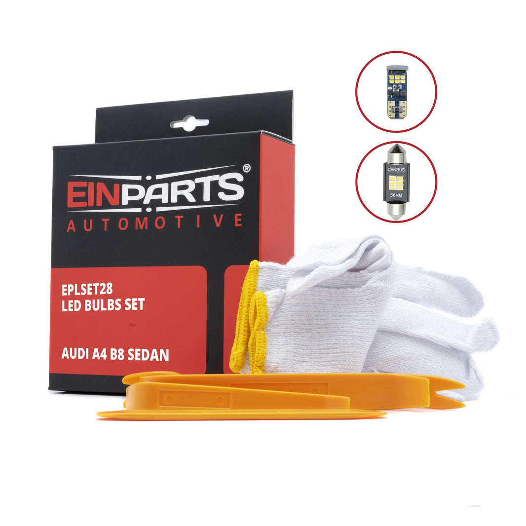 LED-interiörbelysning Audi A4 B8 – 6000K – 10-pack