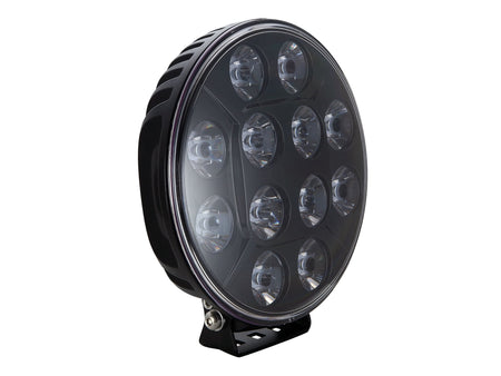 BriodLights Verne Extraljus 9" – produktbild framifrån | Briodlights