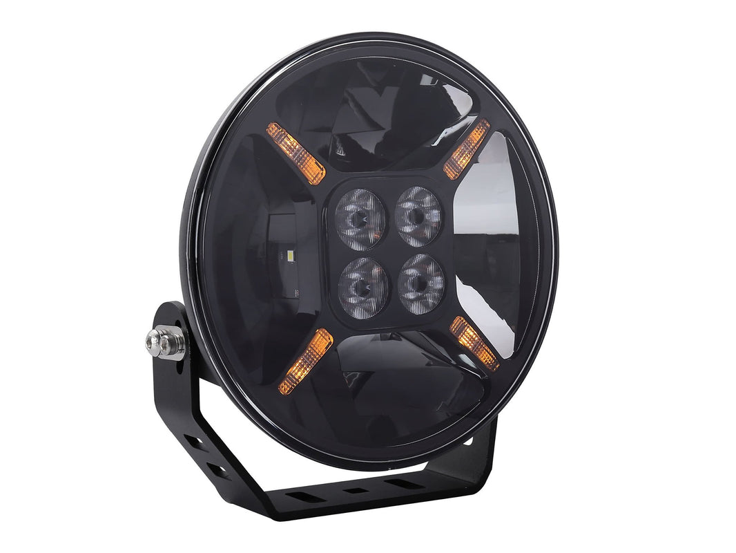 BriodLights Statum Extraljus 7"/180mm – produktbild framifrån | Briodlights