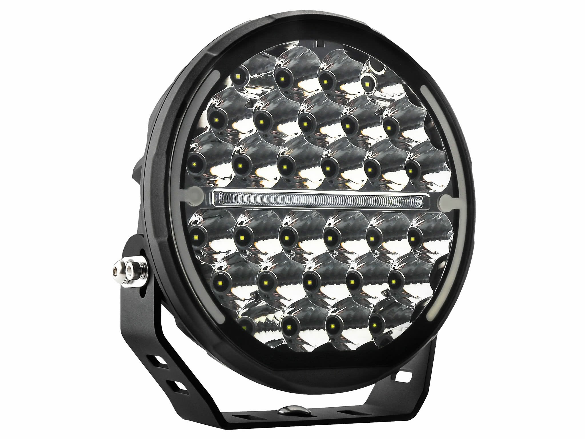 BriodLights ICE – X LED extraljus 9"/218mm – närbild detaljer | Briodlights