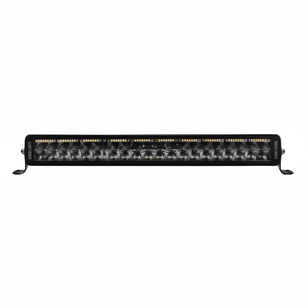 BriodLights Extraljusramp Dubbelradig Varningsljus 5550lm – produktbild framifrån | Briodlights