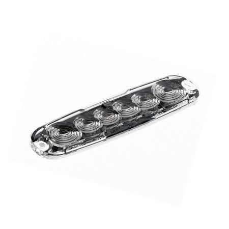 produktbild framifrån visande Blixtljus Låg Profil – R65 6LED Amber – LEA