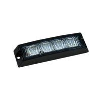 produktbild framifrån visande Blixtljus Slimline 4LED R10 Vit – LEA