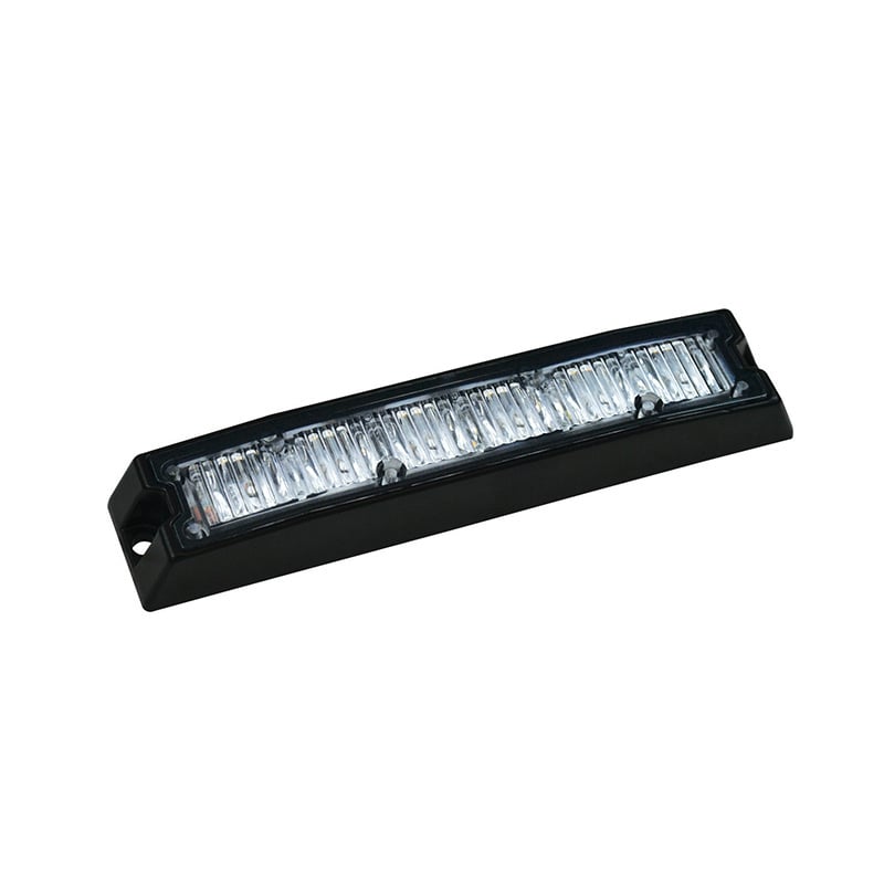 produktbild framifrån visande Blixtljus Slimline 6LED R65 Blå – LEA