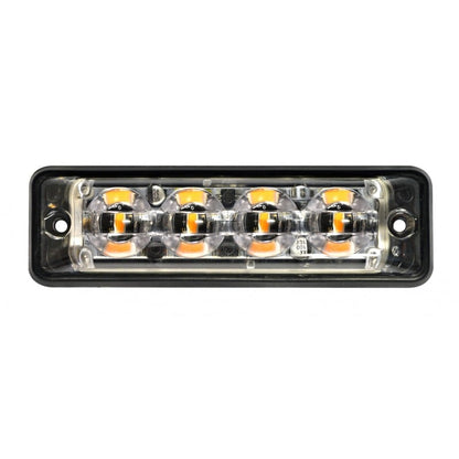 närbild på detaljer och material av Blixtljus Super – Slim R10 4LED Vit – LEA