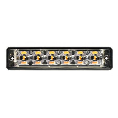 produktbild framifrån visande Blixtljus Super – Slim R10 6LED Amber – LEA