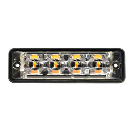 produktbild framifrån visande Blixtljus Super – Slim R65 4LED Amber – LEA