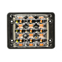 Blixtljus Super – Slim R65 9LED Block Amber – produktbild framifrån | LEA
