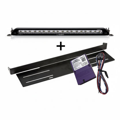PT – Lazer Linear 18 Elite pos m fäste & Canbus Volvo Highbeam – produktbild framifrån | Lazer