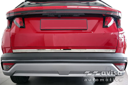 Bakluckelist Ford Tucson IV 2020–2024, facelift 2024+ >/ Hyundai Tucson IV N-Line 2020–2024, facelift 2024+ > – Spegelpolerat silver – detaljbild 3
