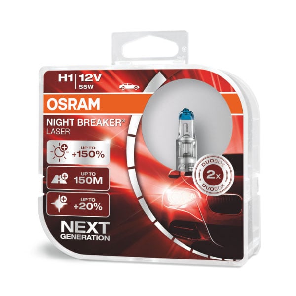H1 Night Breaker Laser – produktbild framifrån | OSRAM