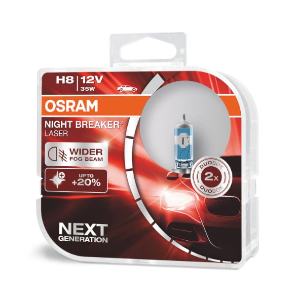 H8 Night Breaker Laser – produktbild framifrån | OSRAM