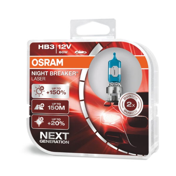 9005 – HB3 NIGHT BREAKER LASER – produktbild framifrån | OSRAM