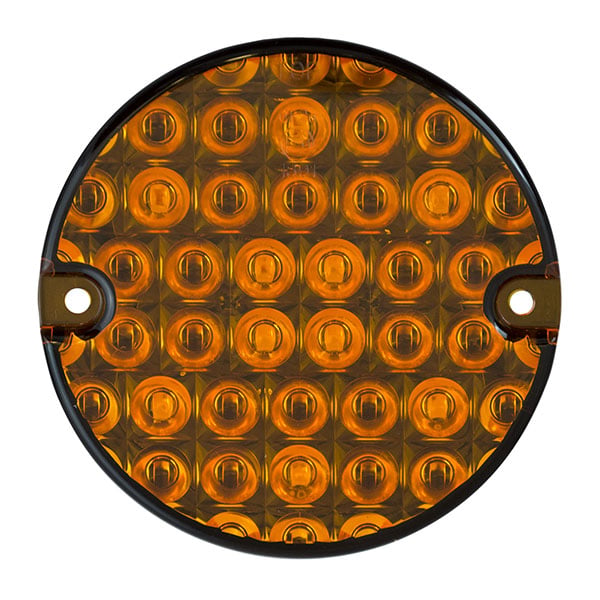 produktbild framifrån visande Blinkerslampa 95mm – Orange – LEA