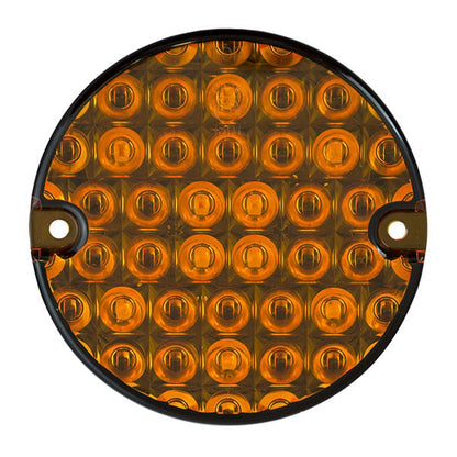 produktbild framifrån visande Blinkerslampa 95mm – Orange – LEA