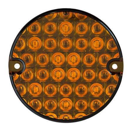 produktbild framifrån visande Blinkerslampa 95mm – Orange – LEA