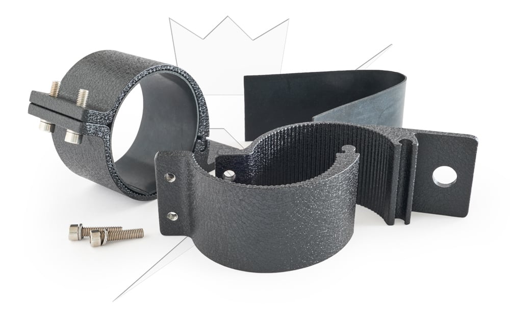 Rörfäste 76mm – produktvy från sidan | Xenonkungen