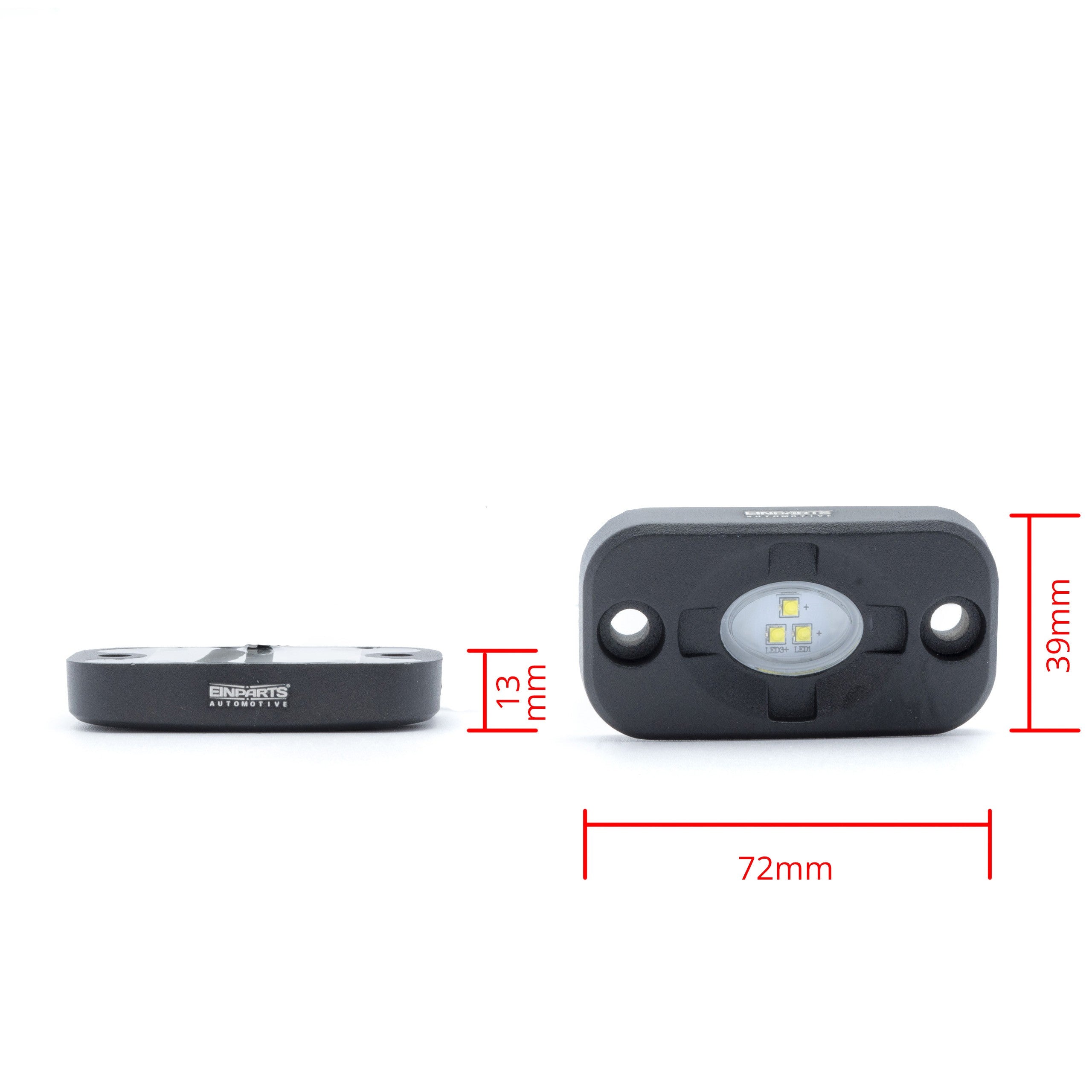 LED-arbetslampa – 9 W – 6000K – 3 LED – 1170 LM – 72mm x 39mm x 13mm