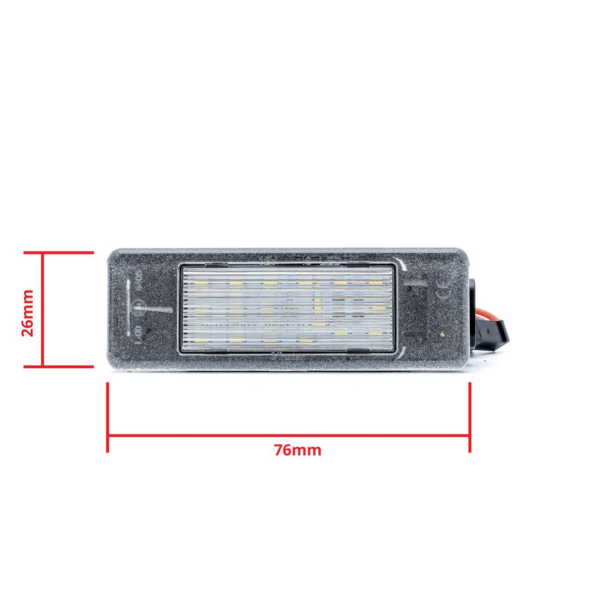 LED-skyltbelysning – 6000K – 18 LED – SMD – 76 mm – 2-pack
