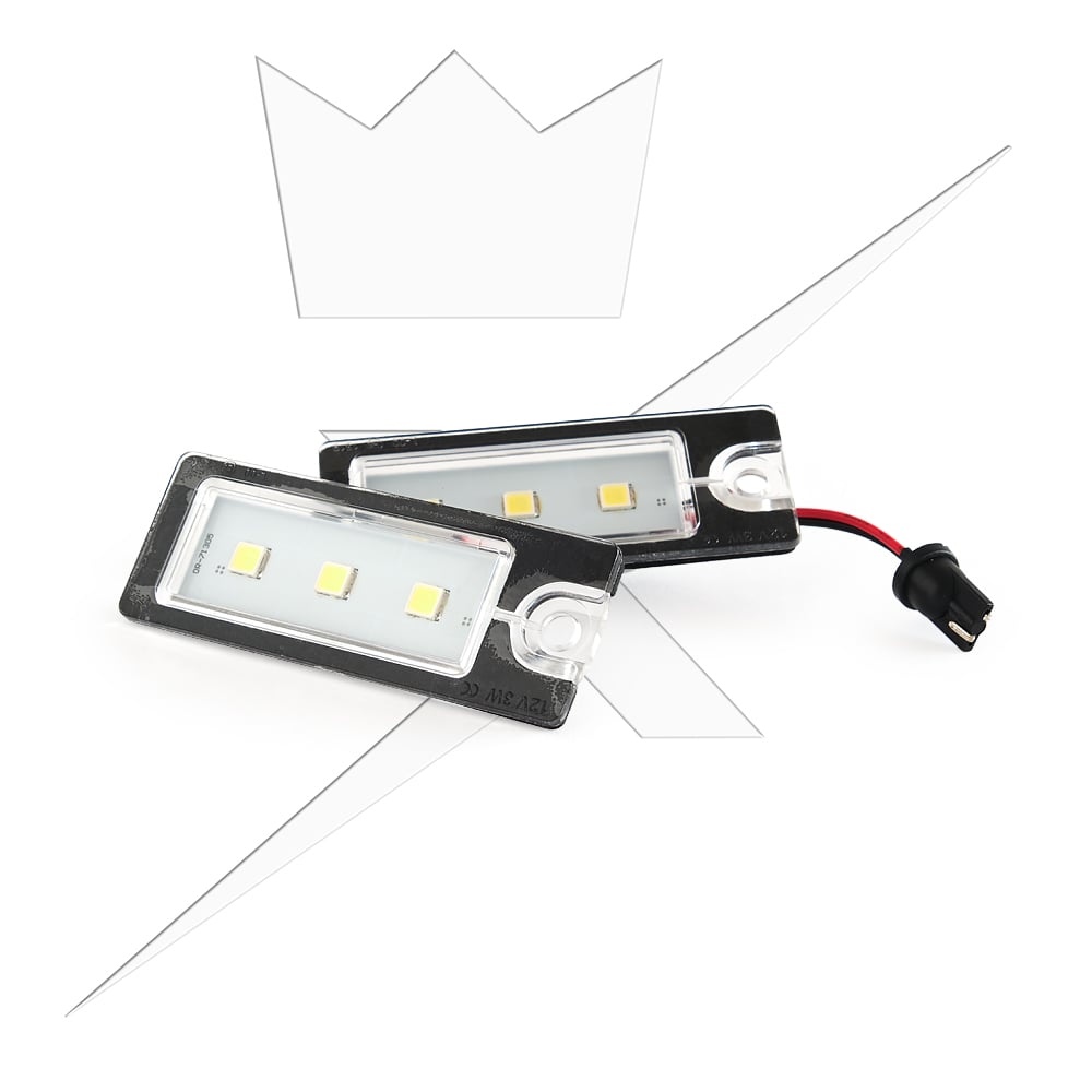 Skyltbelysning LED till Volvo V70 – S60 – S80 – närbild detaljer | Xenonkungen