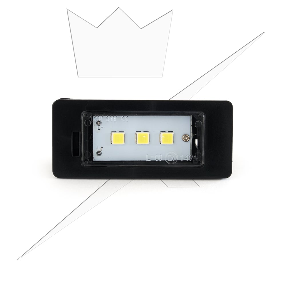 Skyltbelysning LED till AUDI Golf 6, Passat – VW – produktvy från sidan | Xenonkungen