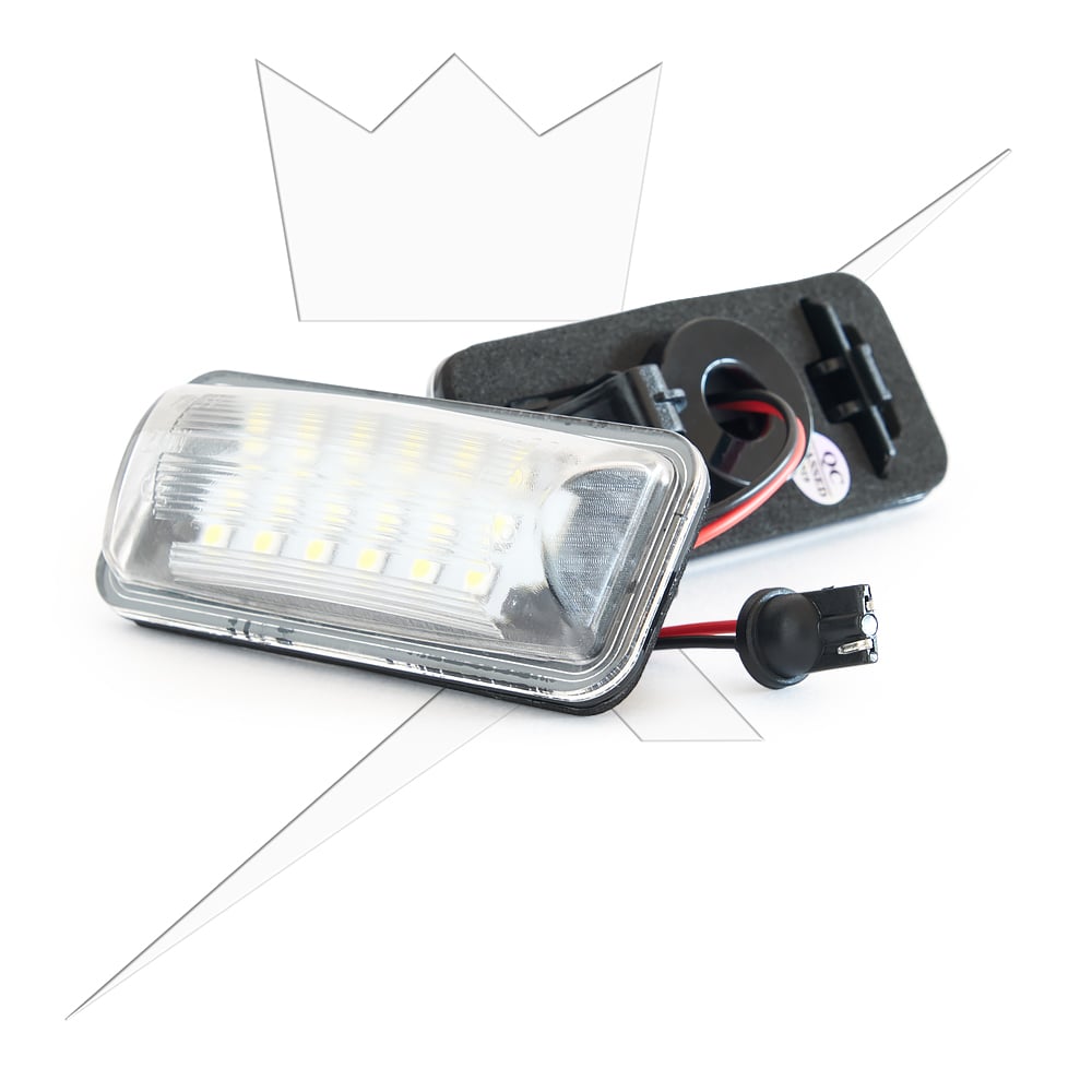 Skyltbelysning LED till Subaru Levorg, Outback och Toyota – produktvy från sidan | Xenonkungen